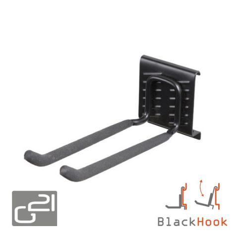 Závěsný systém G21 BlackHook dvojitý hák 8 x 10 x 22 cm