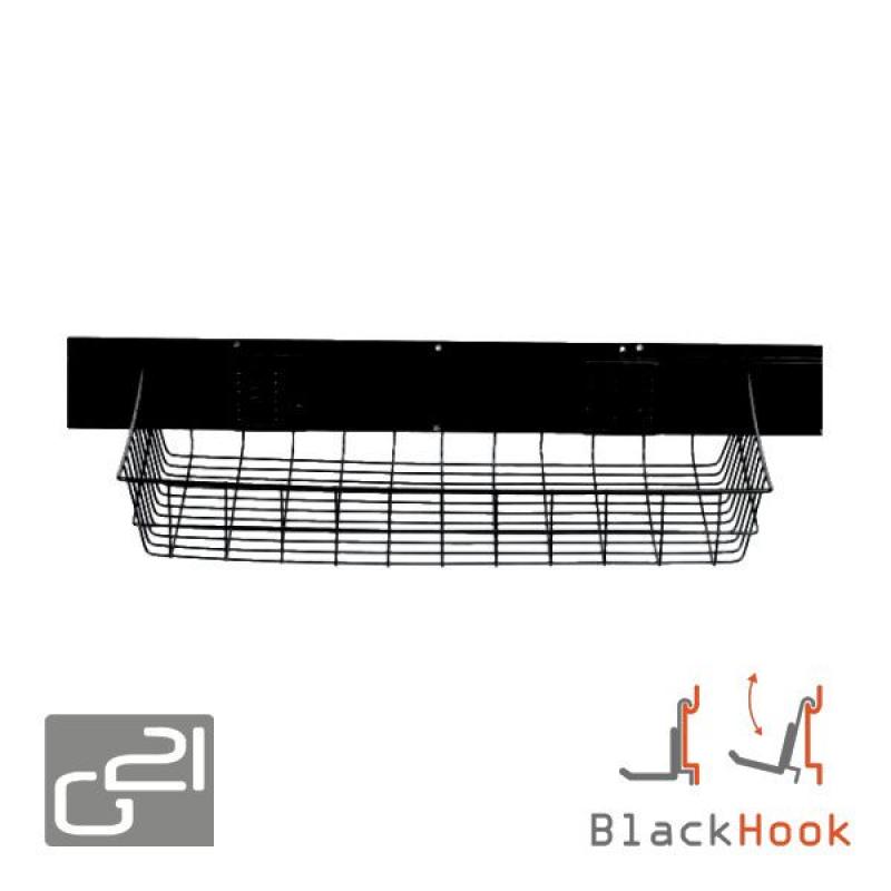 Závěsný systém G21 BlackHook - koš velký 63 x 14 x 35 cm