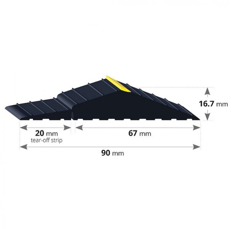 Těsnící lišta garážových vrat - Weather Defender - cena za metr 2